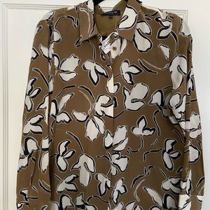 NWT Women's Lafayette Silk Blouse Large